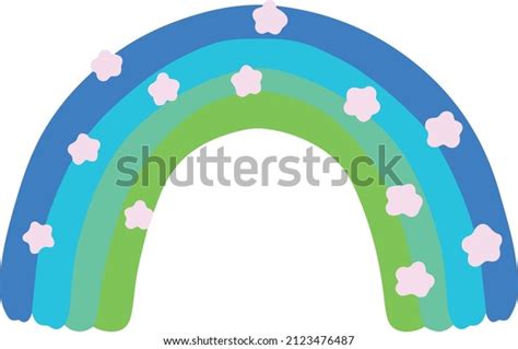 Cute Colorful Rainbow Illustration Clip Art Stock Vector (Royalty Free ...