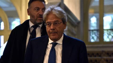 Gentiloni A Cernobbio Pi Che Giustificato Il No Del Governo Italiano