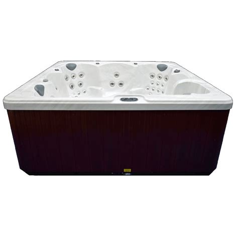 Home And Garden Spas Person Jet Acrylic Square Hot Tub With Ozonator In Mocha Wayfair