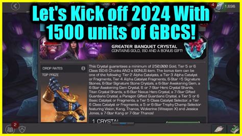 1500 Unit Greater Banquet Crystal Opening To Kick Off 2024 Mcoc Youtube