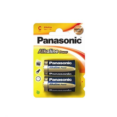 Pila Alkalina Panasonic Bronze C Lr V Bl Ster Unid X Mm