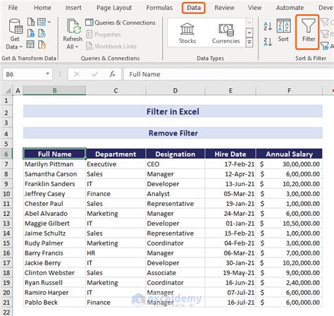 Guide To How To Add Use And Remove Filter In Excel ExcelDemy