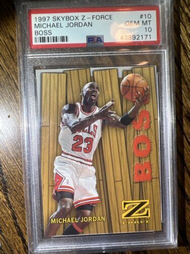 Skybox Z Force Boss Michael Jordan Psa Ebay