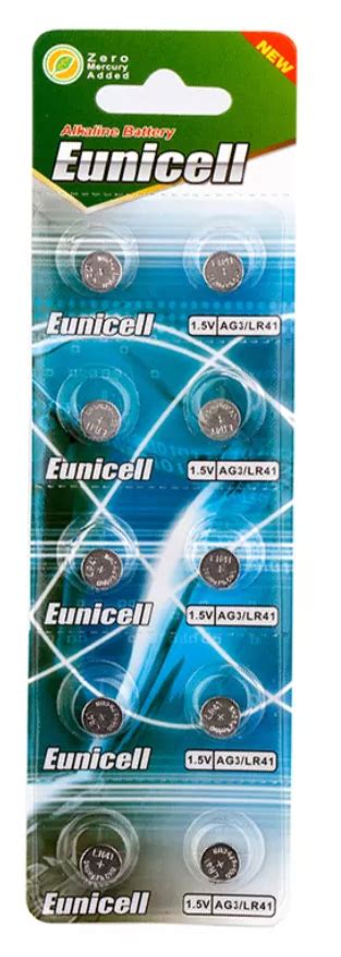 50 X Eunicell AG3 LR41 1 5V Alkaline Batteries Aussiebatt