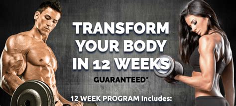 12 Week Body Transformation Program Complete Online Personal Training