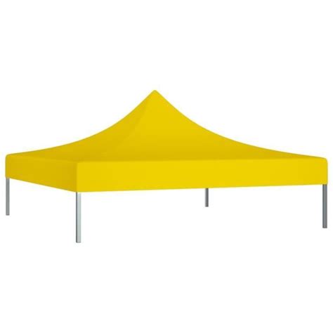 LIS Toit de tente de réception 3x3 m Jaune 270 g m² Cdiscount Jardin