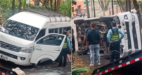 [video] Un Bus Escolar Se Volcó Con Cuatro Menores En El Poblado