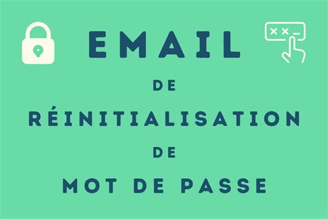 Lemail De R Initialisation De Mot De Passe Exemples Mod Les Bonnes