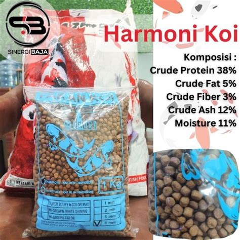 Jual Pakan Ikan Harmoni Koi Repacking Kg Mm Shopee Indonesia