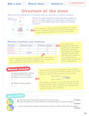 Fillable Online Structure Of The Atom Fax Email Print Pdffiller