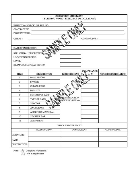 Construction Manager Qaqc Form