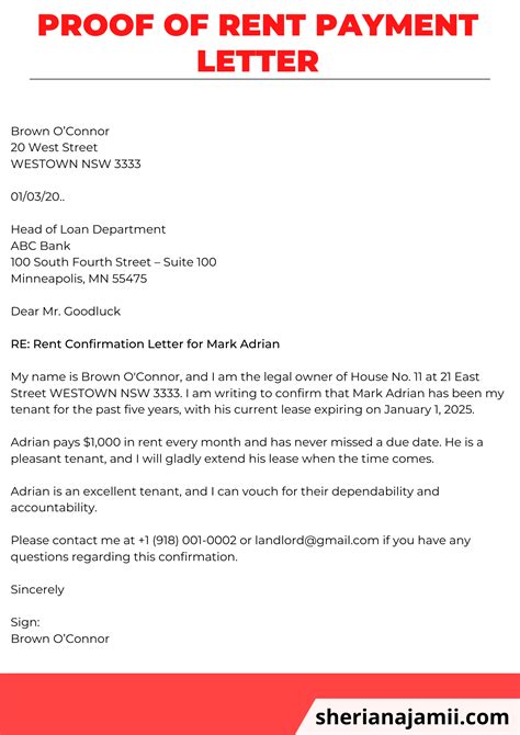 Rent Payment Verification Letter at Augusta Berkeley blog