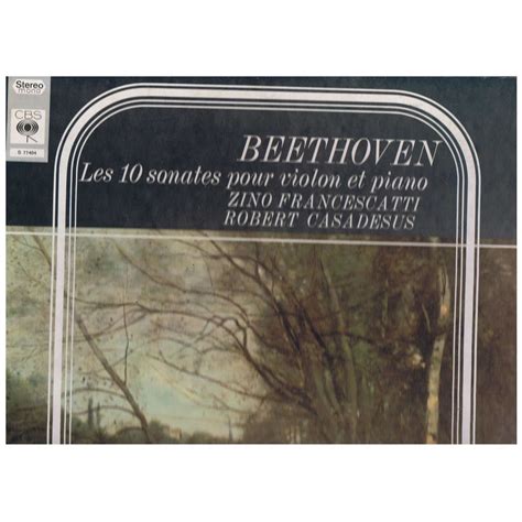 Beethoven Sonates Pour Violon Et Piano 4lp Box Booklet By Beethoven