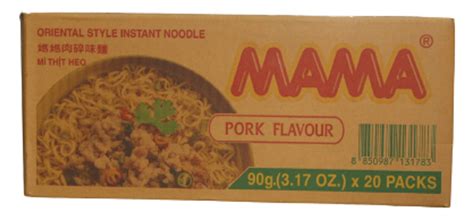 Mama Instant Noodle Pork 90gx20 Box Leks Asian Market