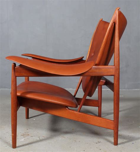 1950s Teak And Tan Leather Chieftain S Chair By Finn Juhl At 1stDibs