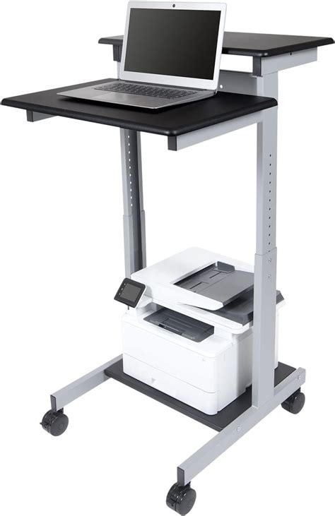 Mobile Standing Desk Computer Workstation : Amazon.co.uk: Home & Kitchen