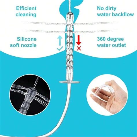 Anal Douche Enema Kit Anti Back Flow Vaginal Douche Cleaner Douche For Women Manual Pressure
