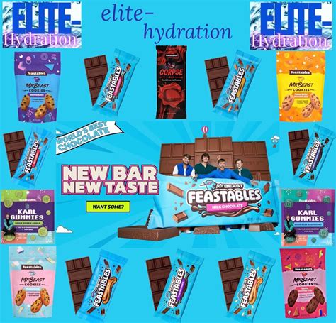 Mrbeast Chocolate Feastables Chocolate Bars And Cookies New Flavours Usa