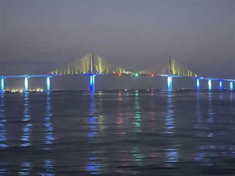 Sunshine Skyway Bridge Sunset