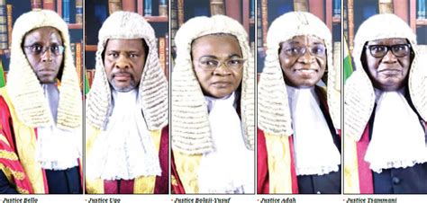 Icymi Tribunal Meet The Five Justices To Determine Atiku Obis