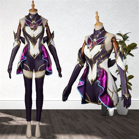 Lol Star Guardian Akali Cosplay League Of Legends Costume Etsy