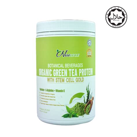 Nuewee Organic Green Tea Protein With Stem Cell Gold 450g Lazada