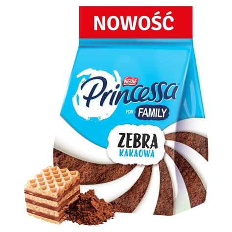 Princessa Zebra Wafelki przekładane kremem kakaowym 150 g Zakupy