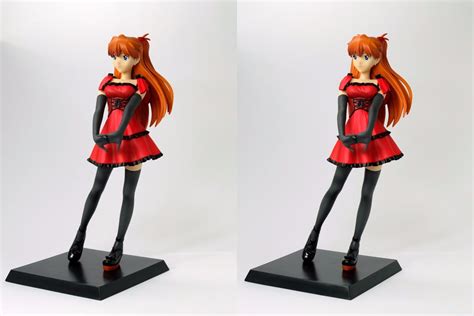 セガ エヴァ プレミアムフィギュア ゴシック・ナイト アスカ レビュー 3dの立体視でフィギュアを眺めるブログ（空き家）