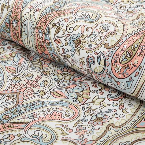 Boho Chic Paisley Scroll Duvet Quilt Cover Bohemian Damask Medallion