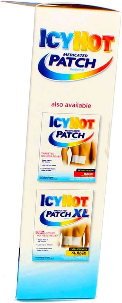 6 Pack Of ICY HOT Medicated Patches Extra Strength For Small Arm Neck Leg 5 Count Each Buy