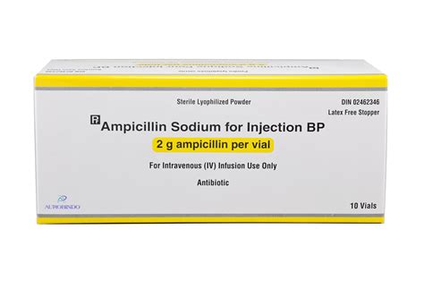 Ampicillin Sodium For Injection Bp G Ml Vial Auro Pharma Canada