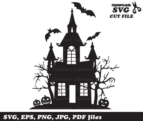 Haunted House Svg Cutting Files