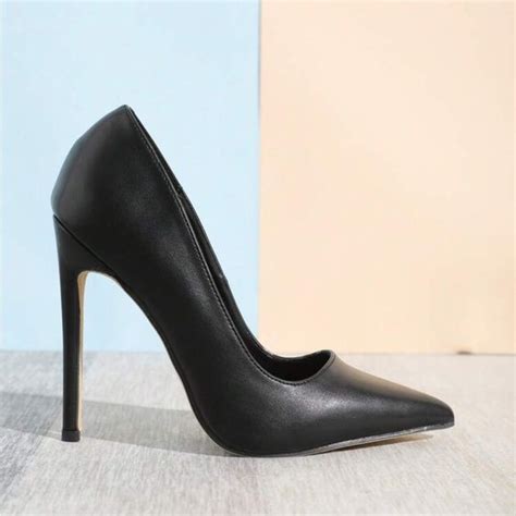 Women Minimalist Court Pumps Point Toe Stiletto Heeled Elegant Pumps