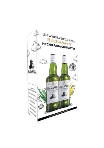 Two Pack Whisky Black White 750ml GUAYAQUIL El Bodegón Ceibos