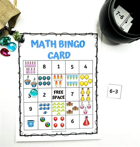 Free Math Bingo Printable (Addition & Subtraction 1-10)