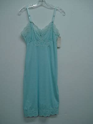 NWT Women S USA Made Nancy King Lingerie 21 Full Dress Slip Size 32 Blue 25N EBay
