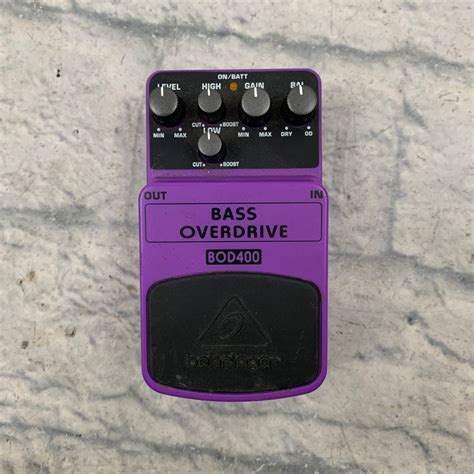 Behringer Bod400 Bass Overdrive Pedal Evolution Music