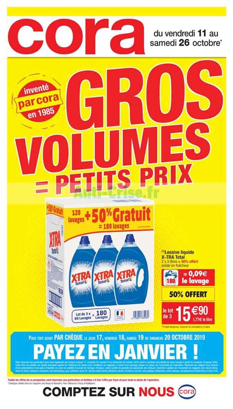 Anti Crise Fr Catalogue Cora Du 11 Octobre Au 16 Novembre 2019 Gros