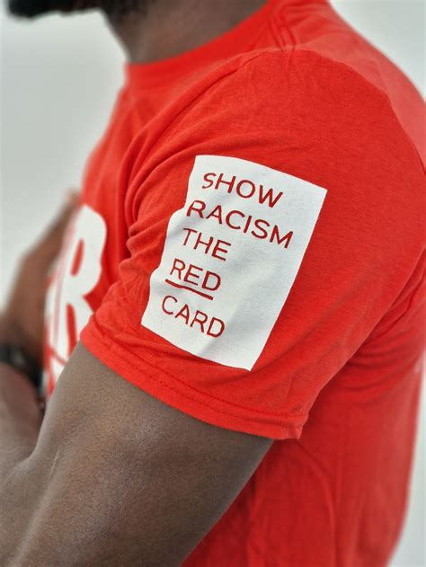 Show Racism The Red Card Wear Red Day