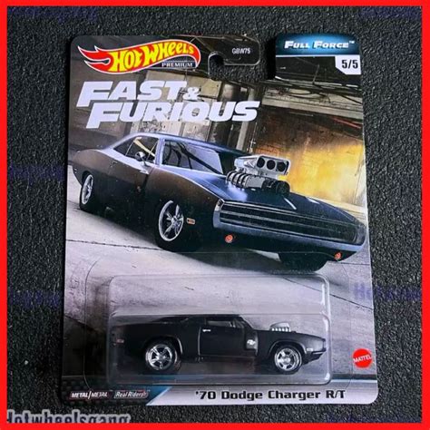 Hot Wheels Full Force 70 Dodge Charger R T Dom S Collections Premium Car Dodge Charger RT Black