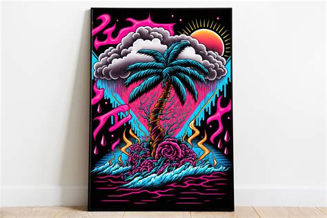 Vaporwave Poster Retrowave Art Synthwave Print 24x36 80s Nostalgia ...