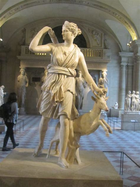 Greek Goddess Artemis Goddess Of The Hunt Skulpturen Museum Paris