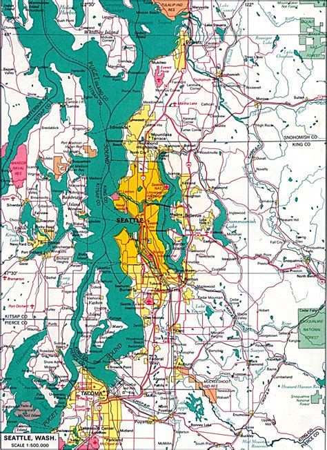 Maps: Us Map Seattle