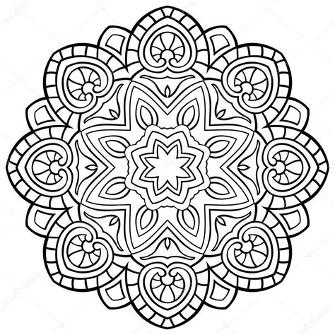 Simple Abstract Mandala Stock Vector Matorinni