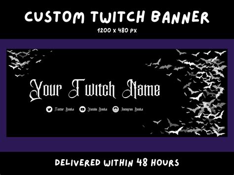 Custom Twitch Banner Streamer Banner Stream Header Twitch Banner Etsy