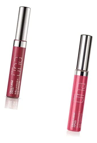 Kit Gloss Labial Fps Una Pink Nude Intenso Natura Frete grátis