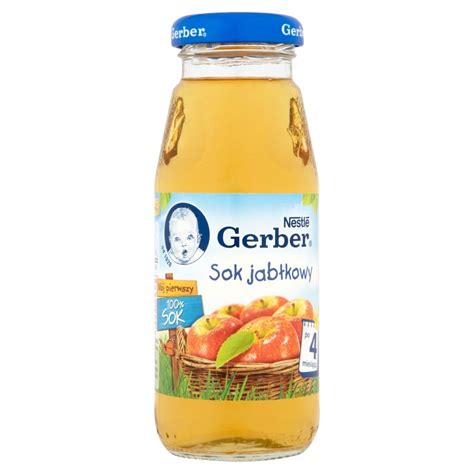 Gerber Mój pierwszy 100 Sok jabłkowy po 4 miesiącu 175 ml Zakupy