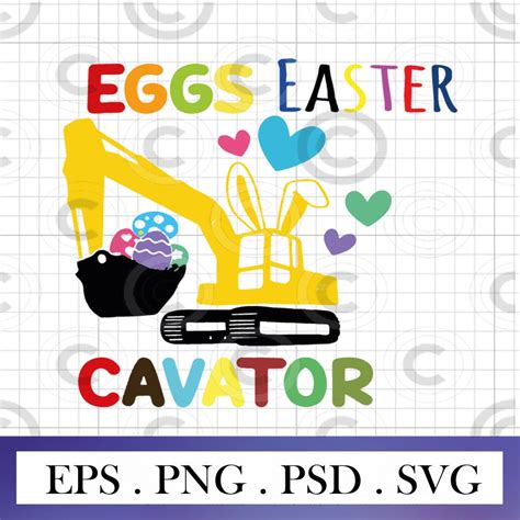 Easter Eggs Tractor Svg Png Easter Svg Happy Easter Svg Png Eps