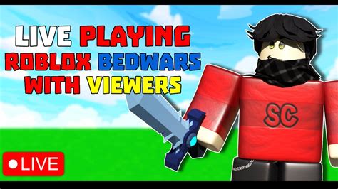 🔴live Win Robux Every 10 New Subs Live Roblox Bedwars Custom Matches