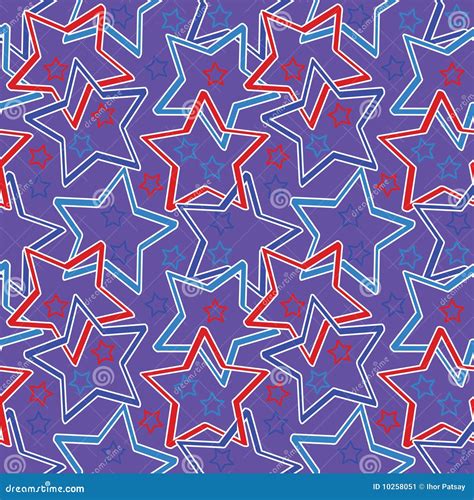 Seamless Star Pattern Stock Vector Illustration Of Continuity